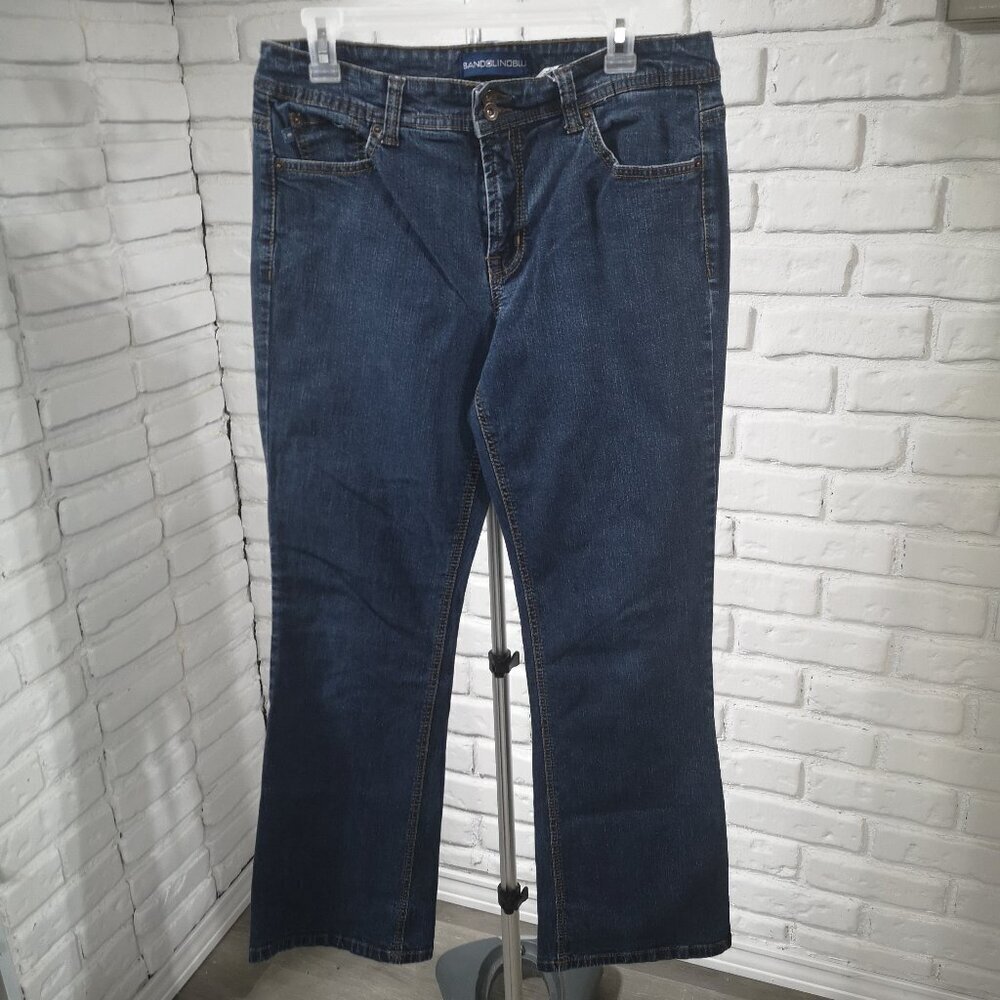 Bandolinoblu Ladies Size 12 Arianna Bootcut Medium Wash Blue Jeans